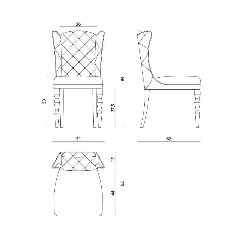 Visionnaire Siegfrid Dining Chair