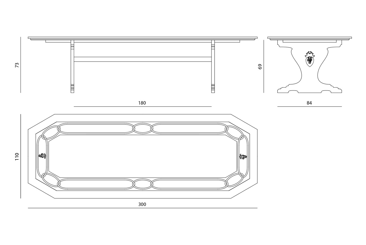 Visionnaire Pergamo Dinning Table