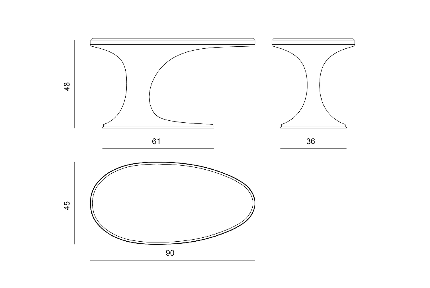 Visionnaire Sowilo High Coffee Table