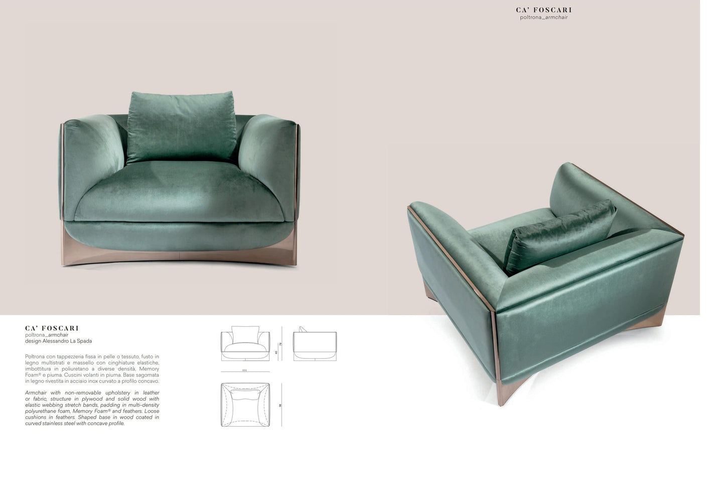 Visionnaire Ca' Foscari Armchairs