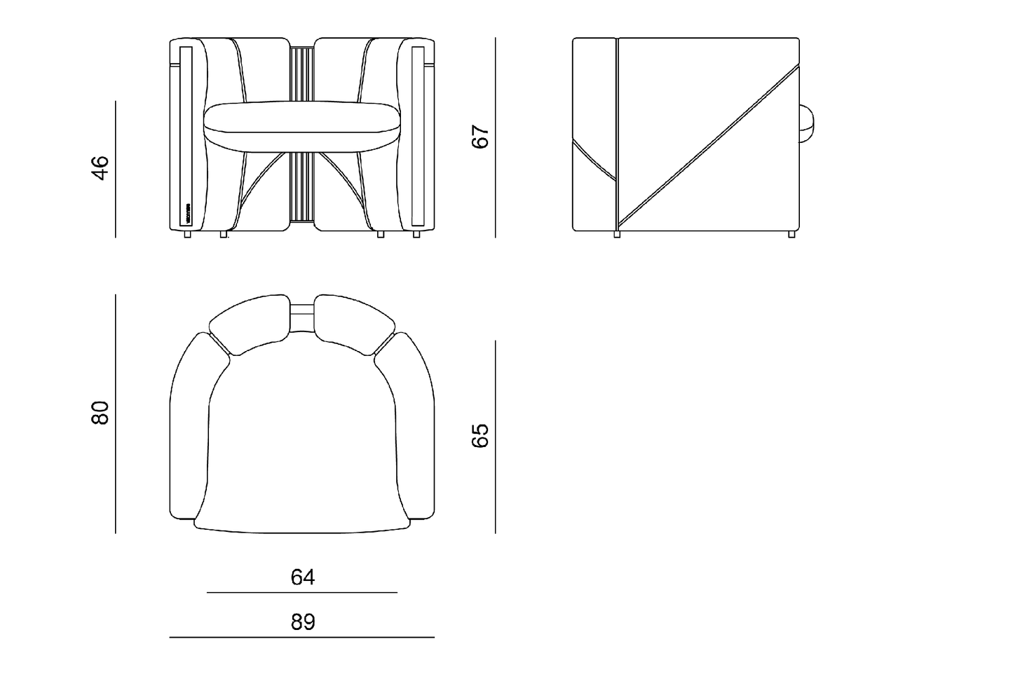 Visionnaire Petra Armchairs