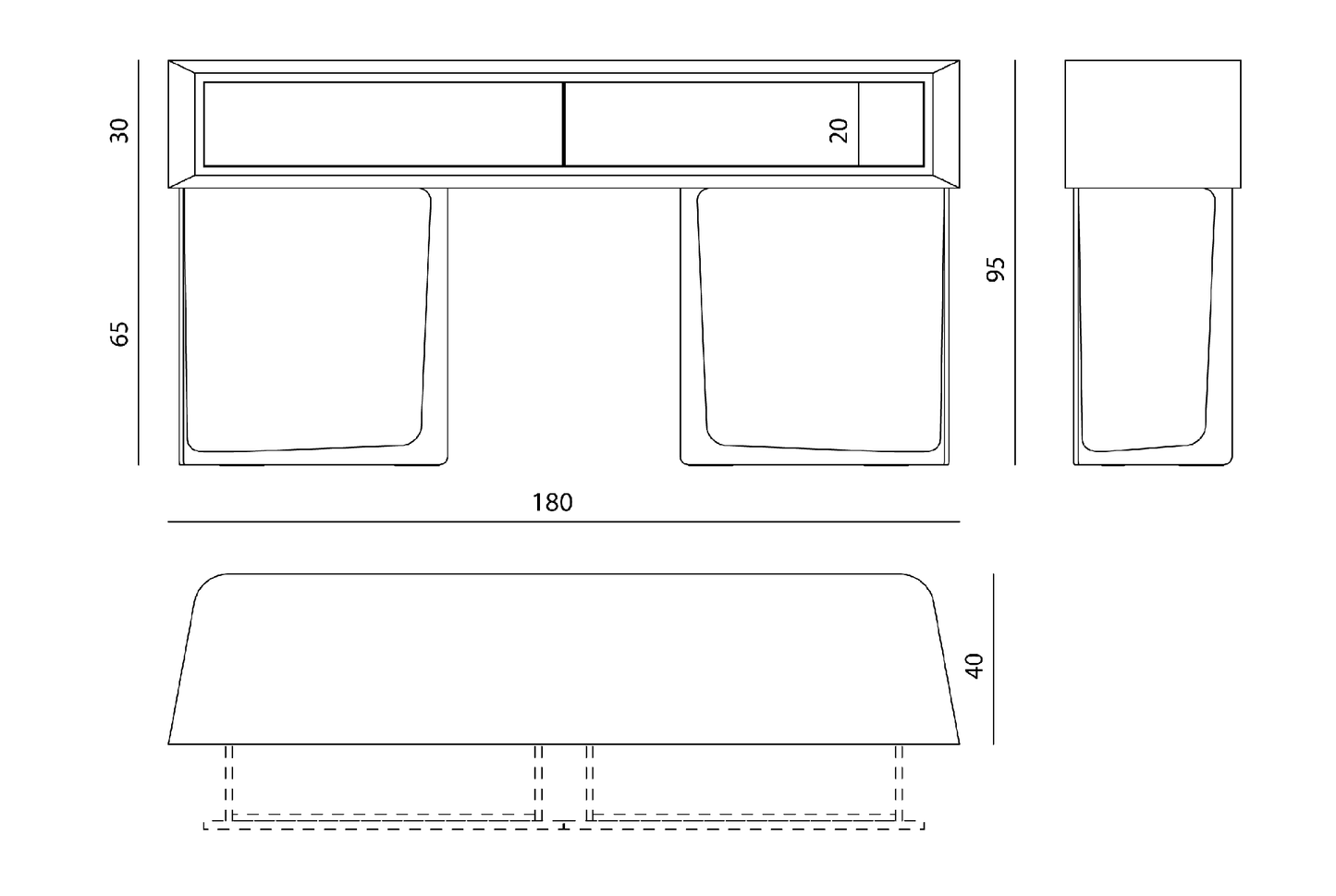 Vissionnaire Nadir Console Table