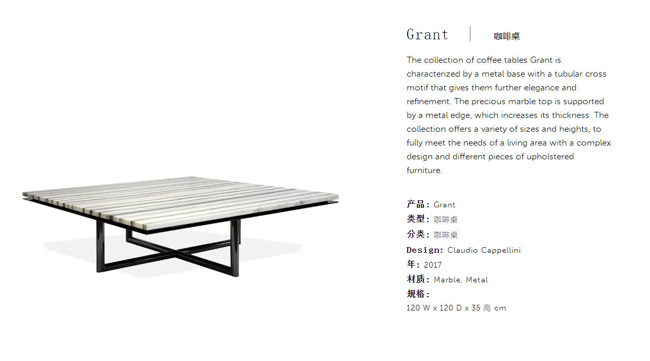 Cornelio Cappellini Grant Coffee Table