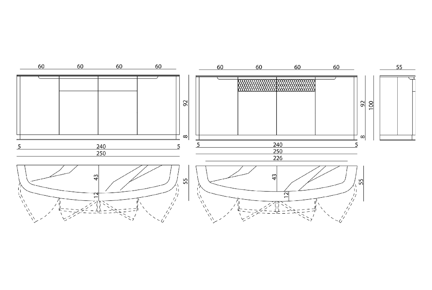 Visionnaire Danny Sideboard