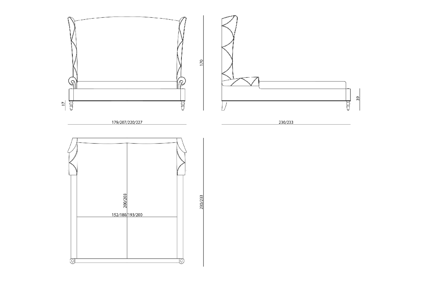 Visionnaire Siegfrid Bed