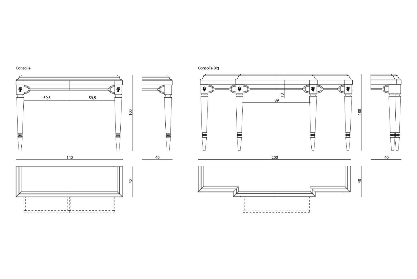 Vissionnaire Windsor Console Table
