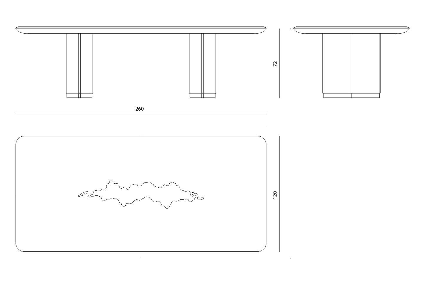 Visionnaire Galitsin Dinning Table