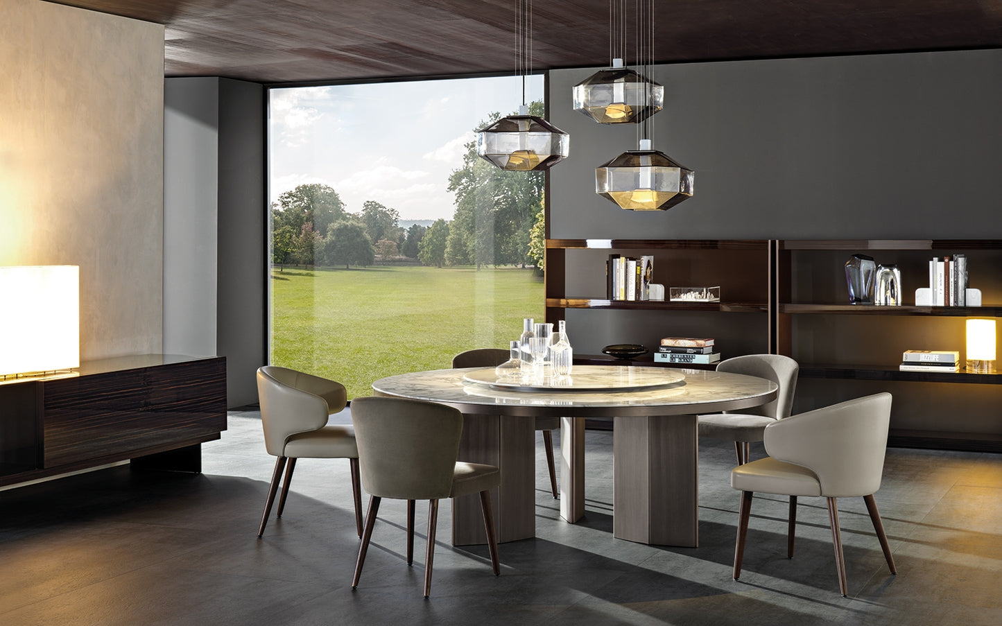 Minotti Morgan Marble Dining Table