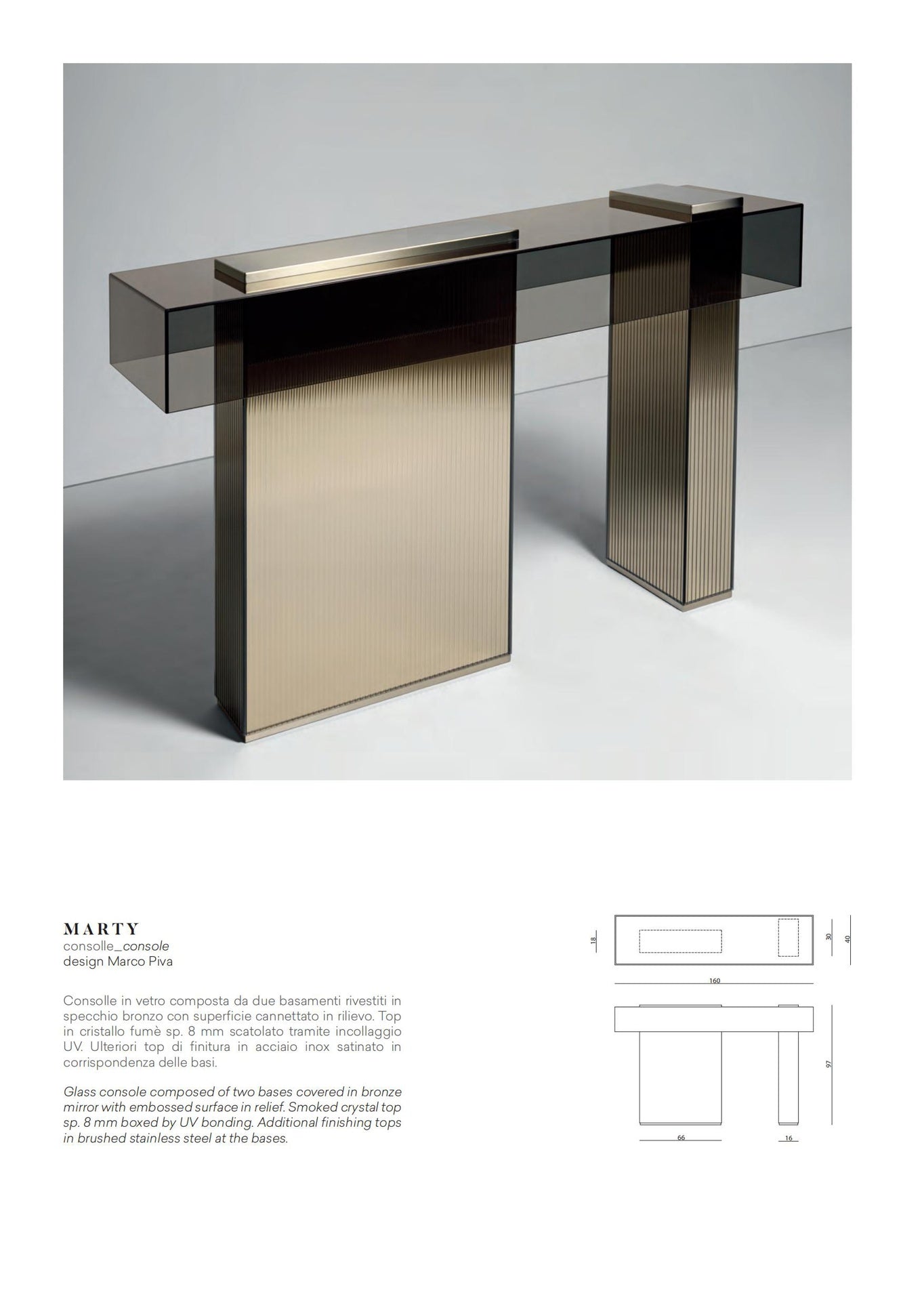 Vissionnaire Console Table Marty