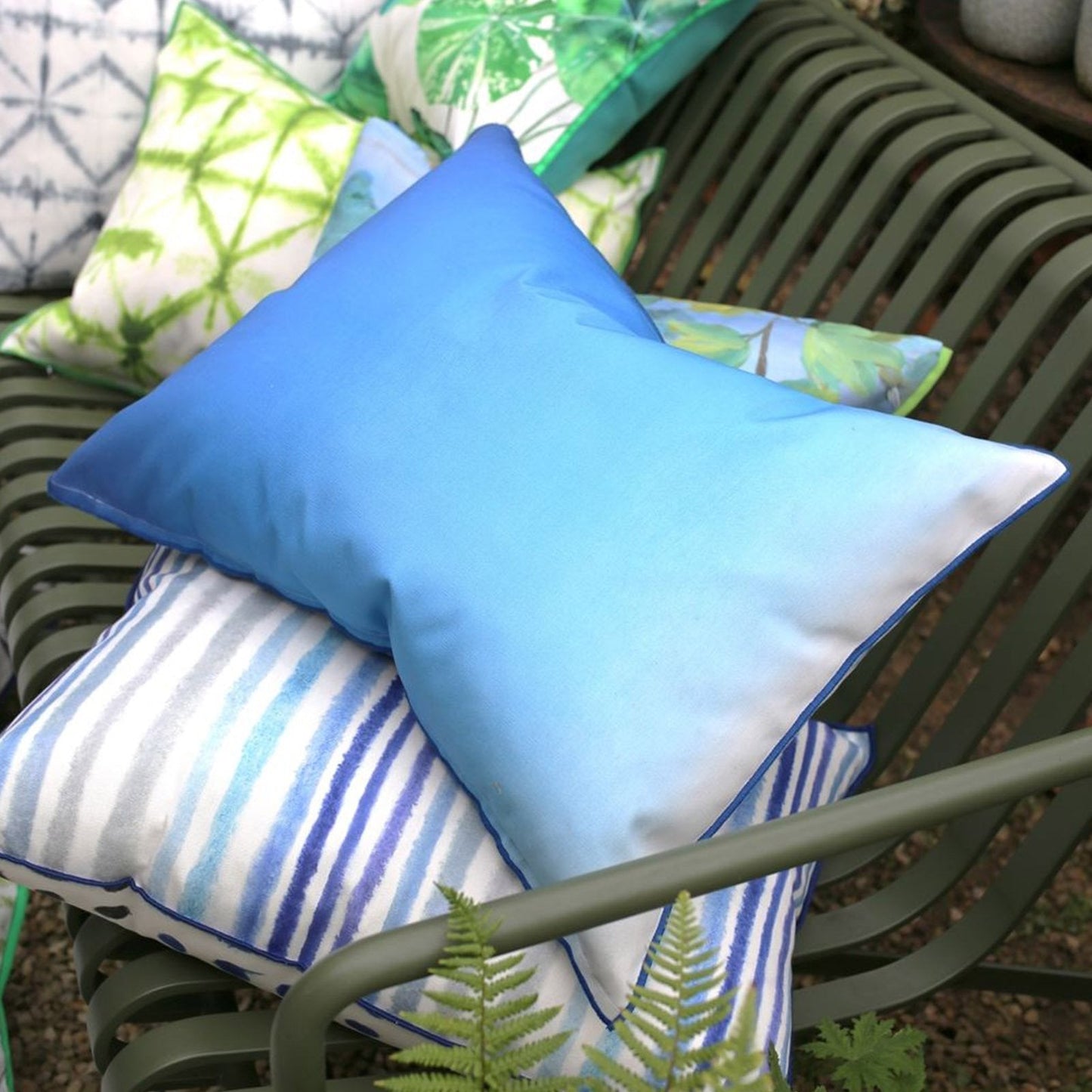 Outdoor Padua Rectangular Cushion, Blue