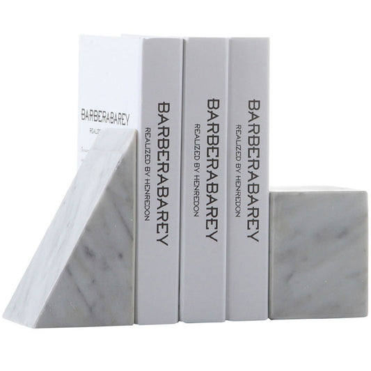 Fye Bookends, White