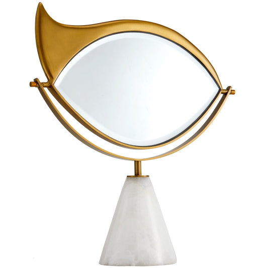 Lito Marble Vanity Mirror, Gold