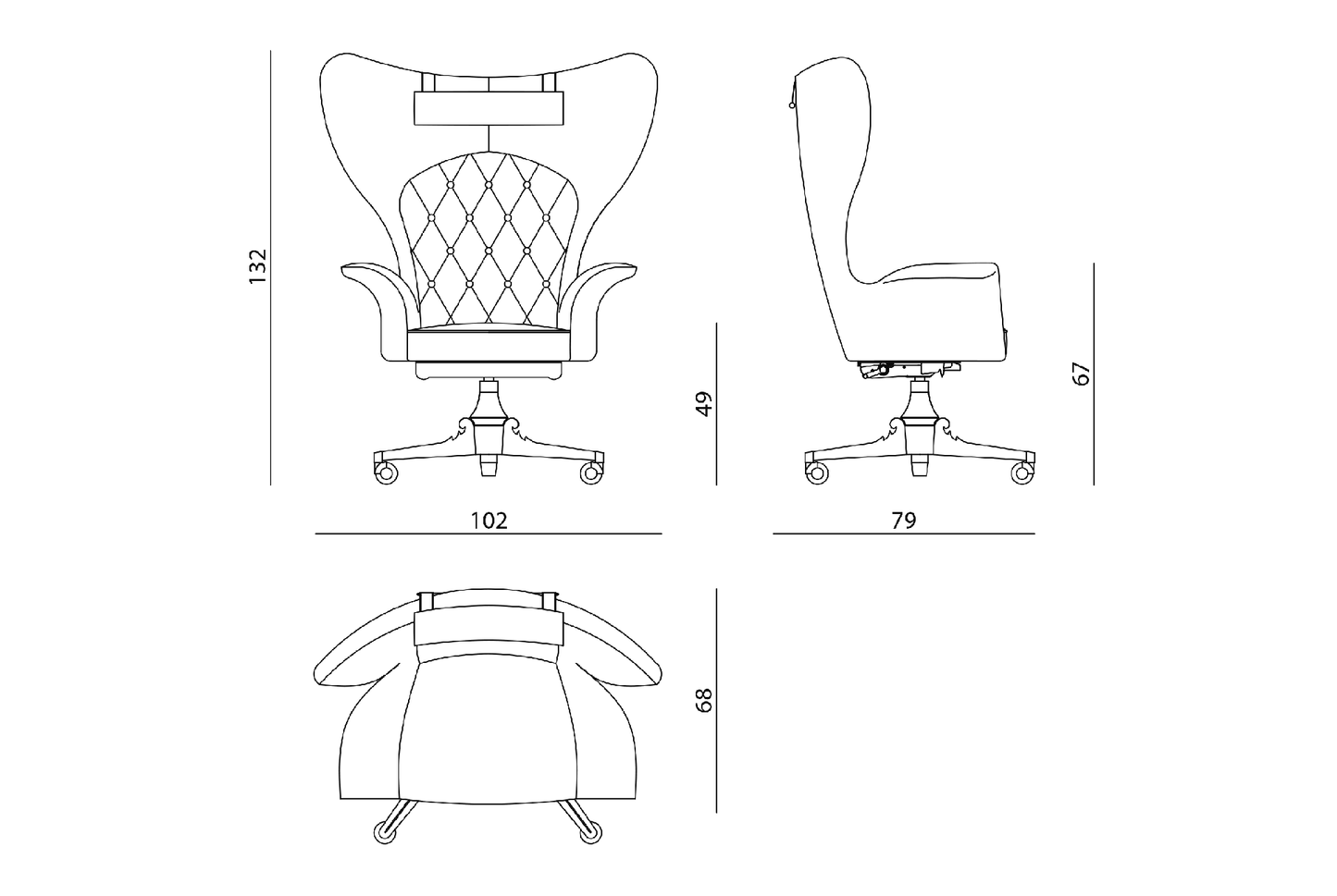 Visionnaire York Office Chair