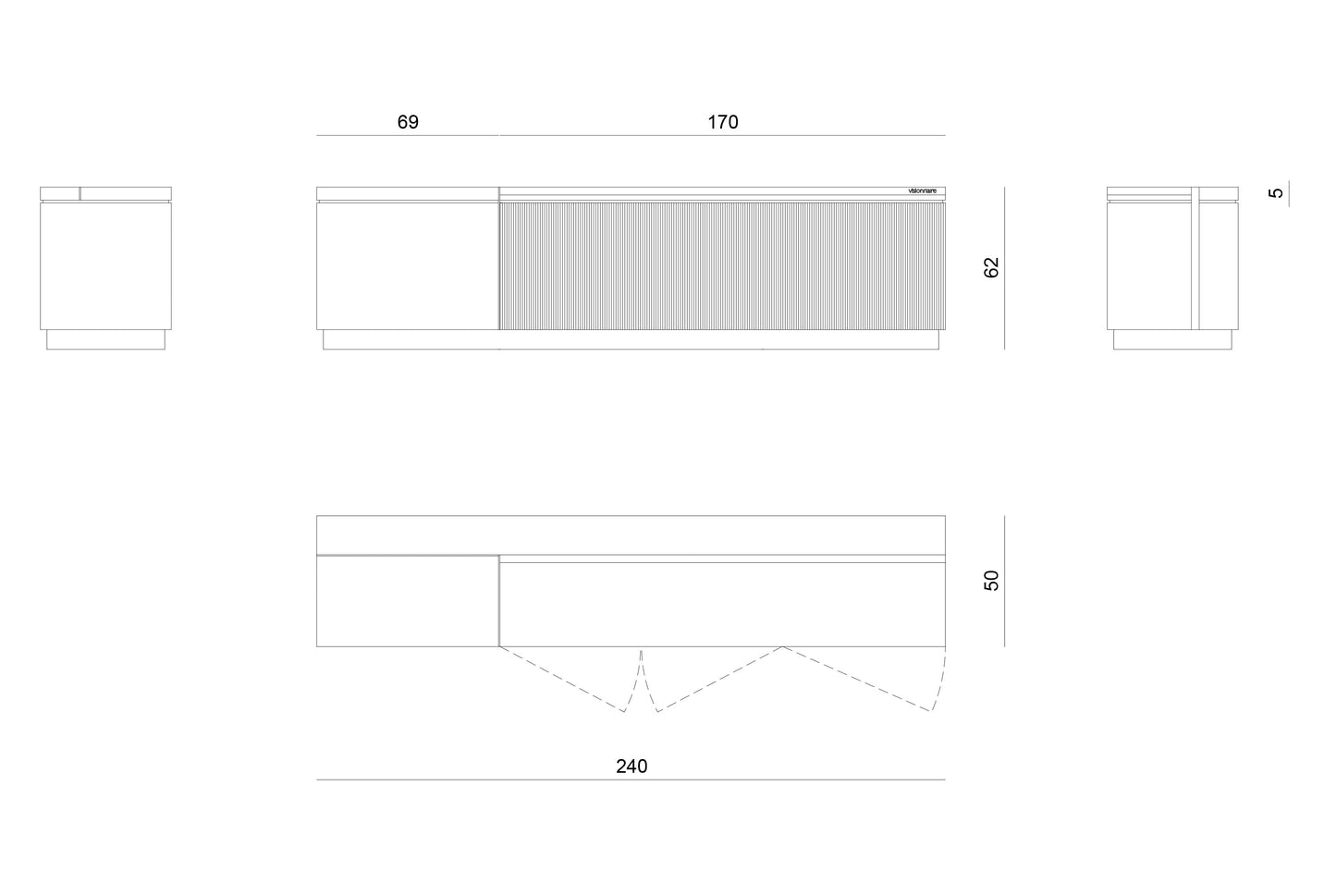 Visionnaire Barbican Tv Stand