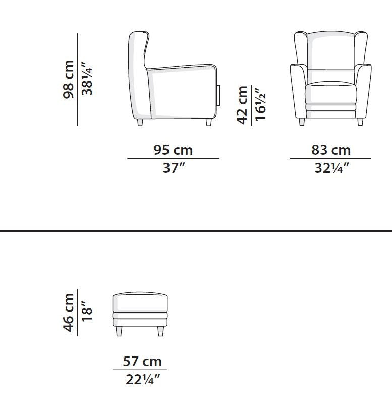 Baxter Bergère Leisure Chair