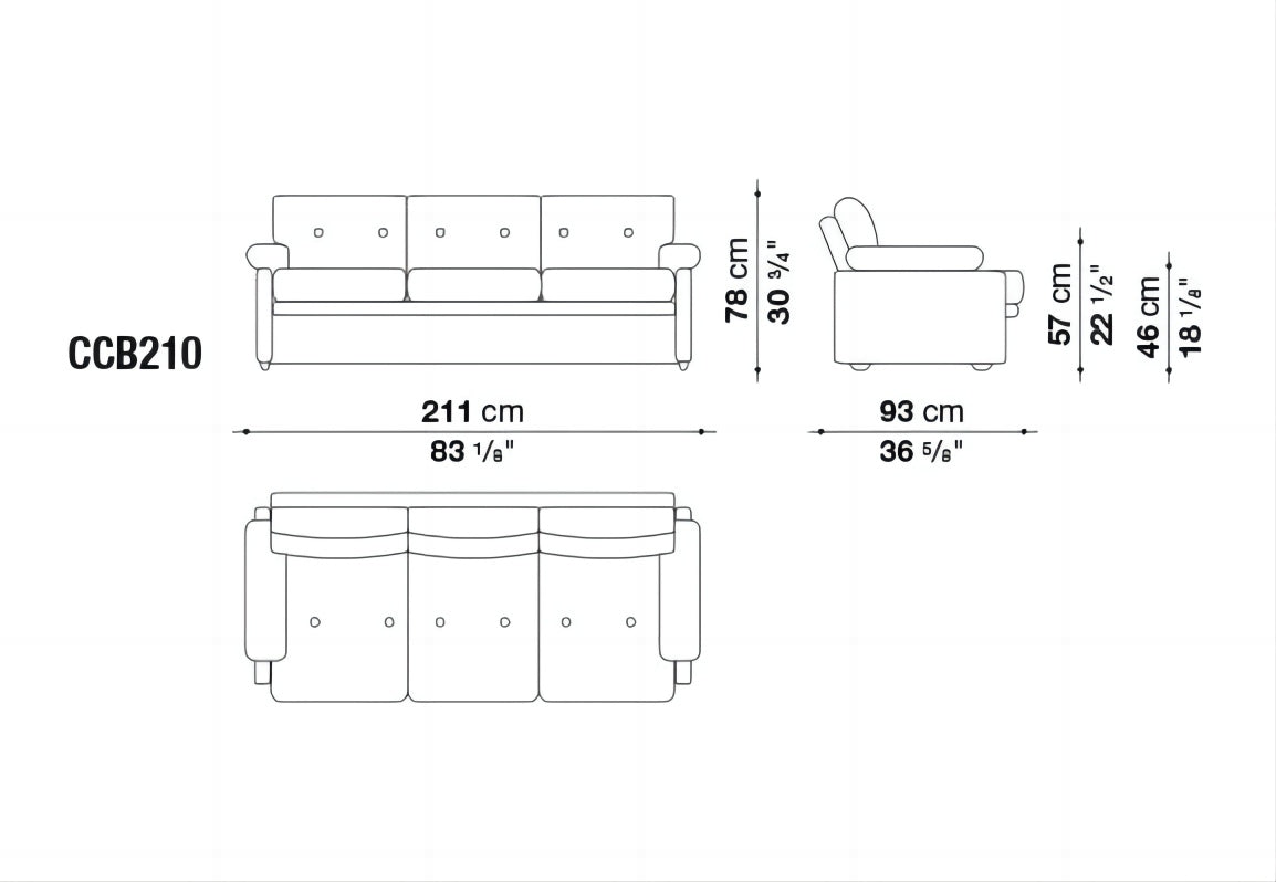 B&B Coronado Sofa