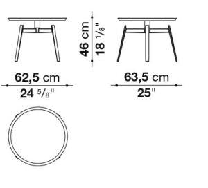 B&B Husk Side Table