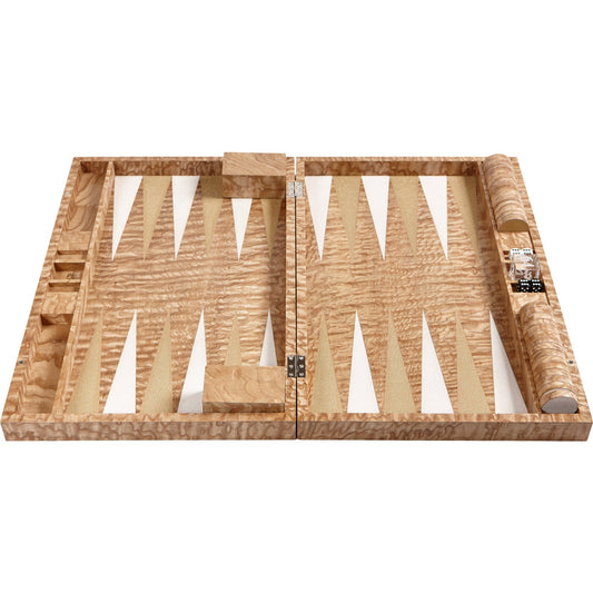 Tamo Ash & Ivory Backgammon Set