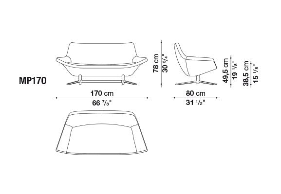 B&B Metropolitan '14 Sofa