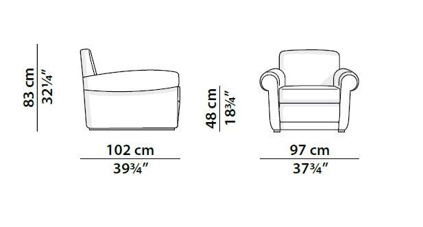 Baxter Mickey Leisure Chair