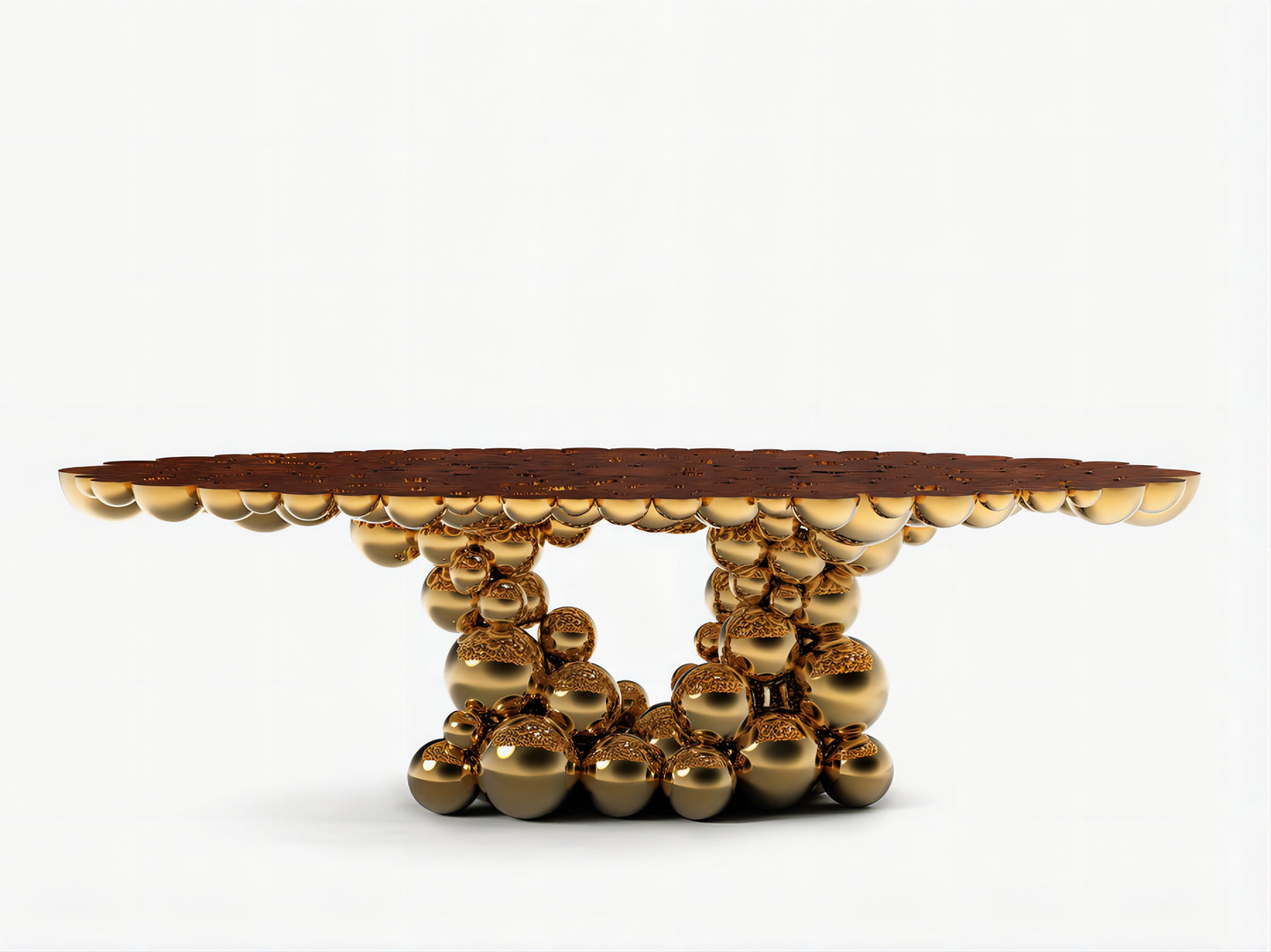 Boca Do Lobo Newton Gold Myrtle Dinning Table