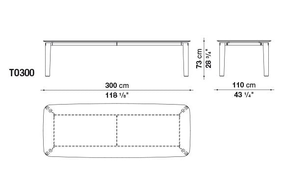 B&B Oskar Dinning Table
