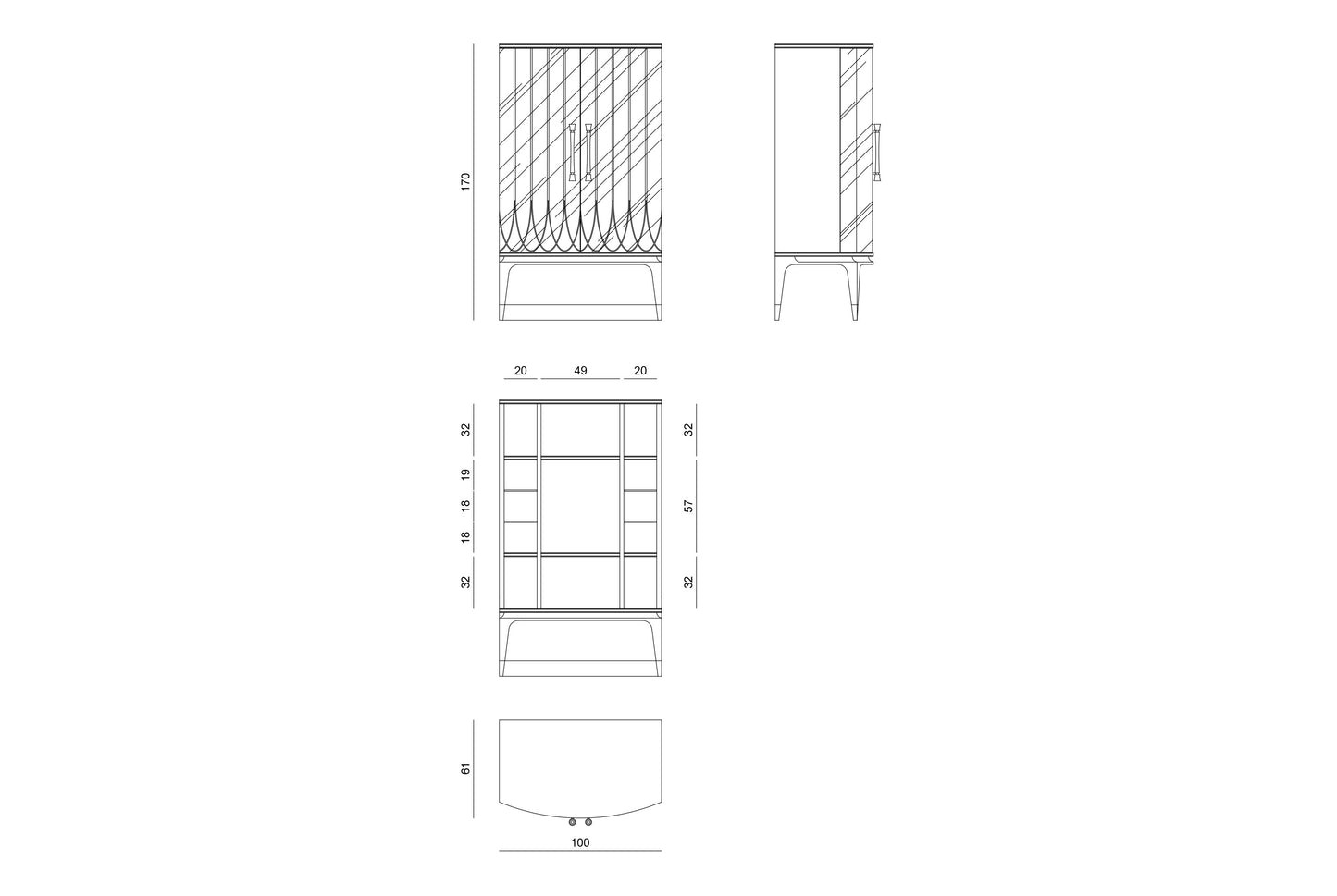 Visionnaire Panay Wine Cabinet