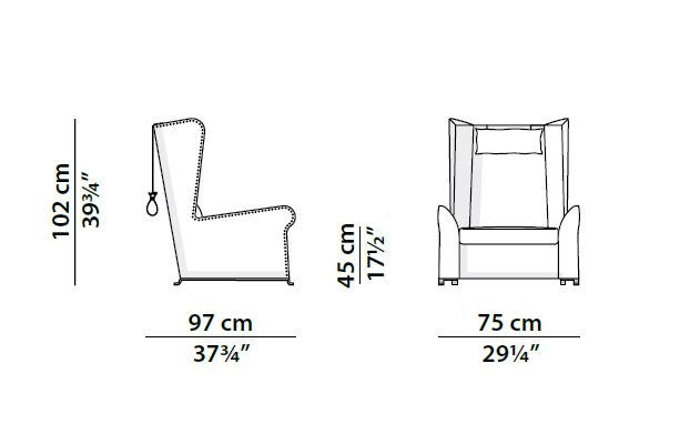 Baxter Pochette Leisure Chair
