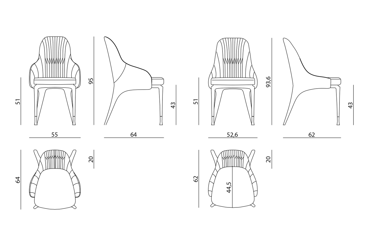 Visionnaire Palmyra Dining Chair