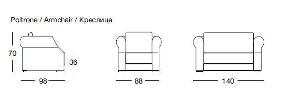 Longhi Rubens Classic Leisure Chair