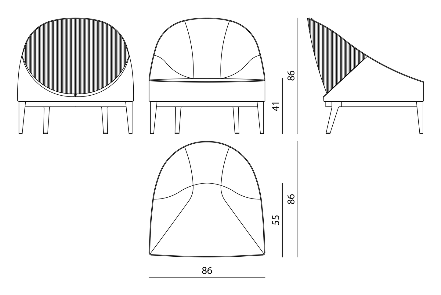 Visionnaire Rosemary Armchairs