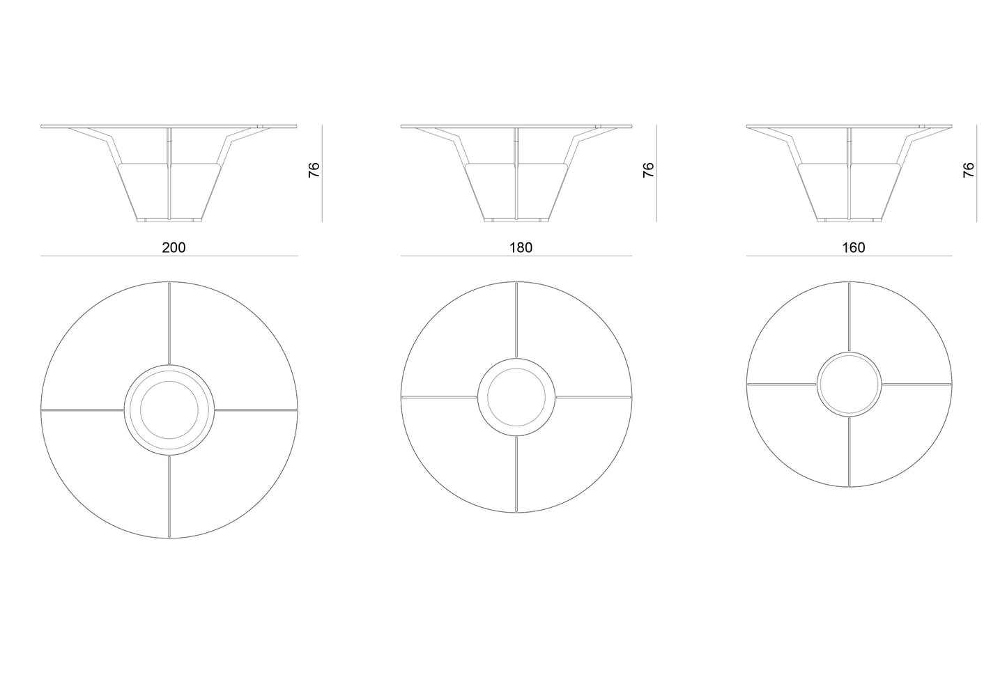 Visionnaire Wing Dinning Table
