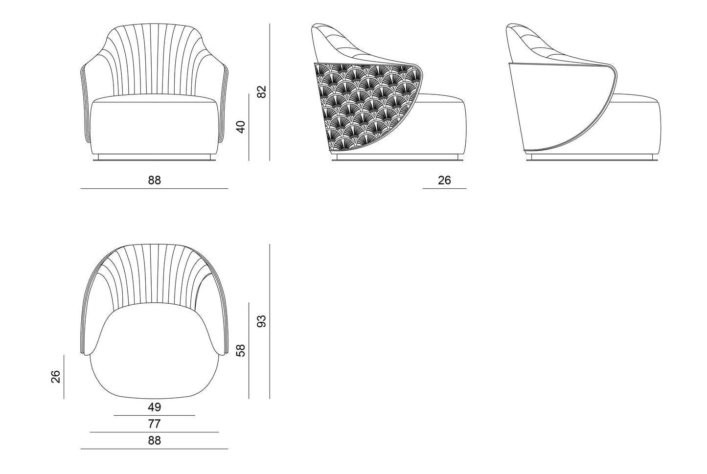 Visionnaire Adele Armchairs