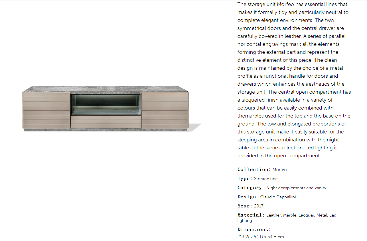 Cornelio Cappellini Morfeo Sideboard