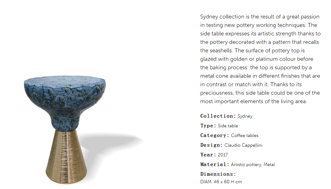 Cornelio Cappellini Sydney Side Table
