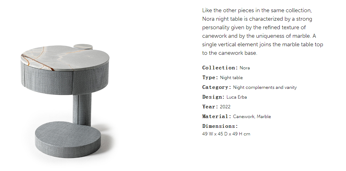 Cornelio Cappellini Nora Nightstand