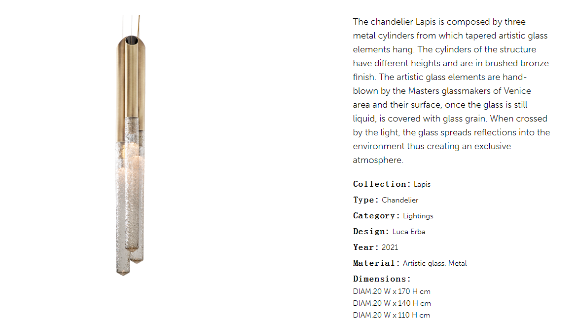 Cornelio Cappellini Lapis Lighting