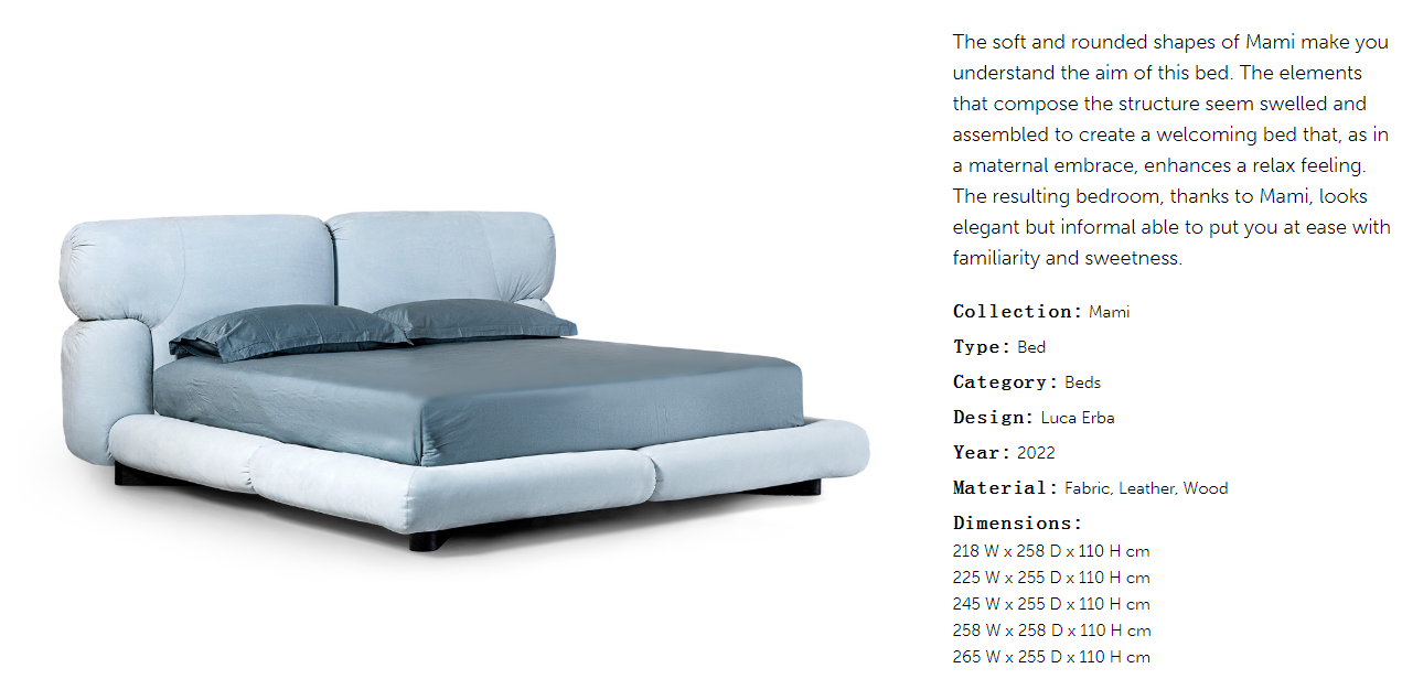 Cornelio Cappellini Mami Bed