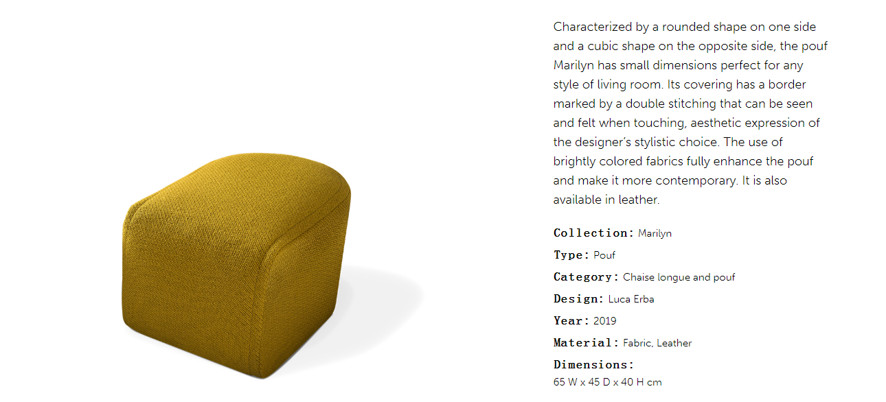 Cornelio Cappellini Marilyn Stool