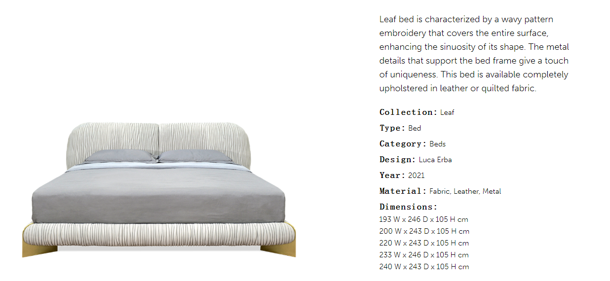 Cornelio Cappellini Leaf Bed