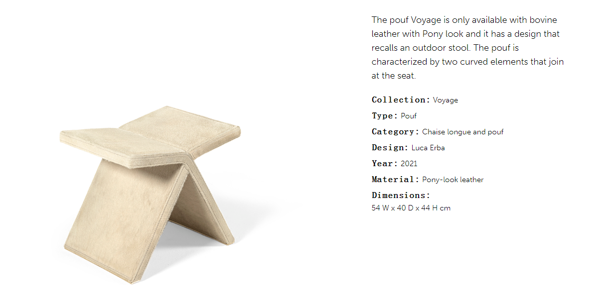 Cornelio Cappellini Voyage Stool