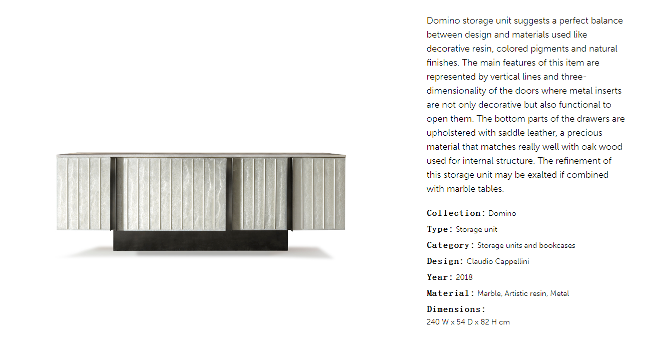 Cornelio Cappellini Domino Sideboard