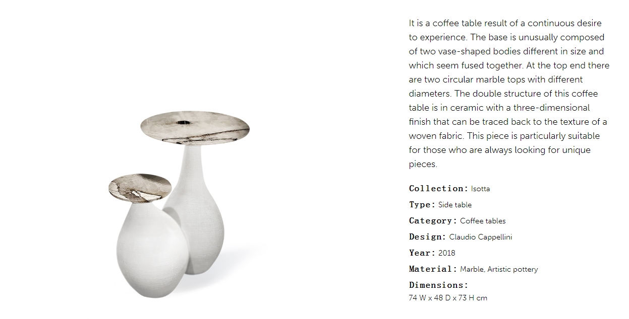 Cornelio Cappellini Isotta Side Table