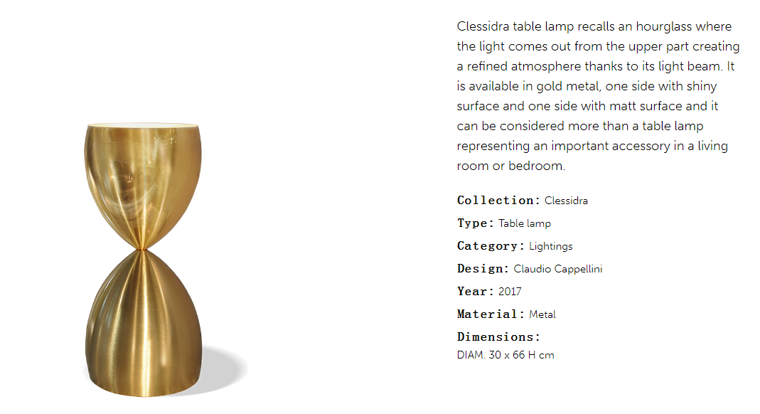 Cornelio Cappellini Clessidra Lighting