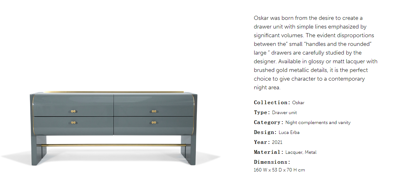 Cornelio Cappellini Oskar Sideboard