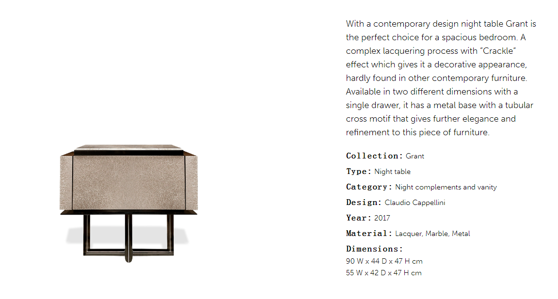 Cornelio Cappellini Grant Nightstand