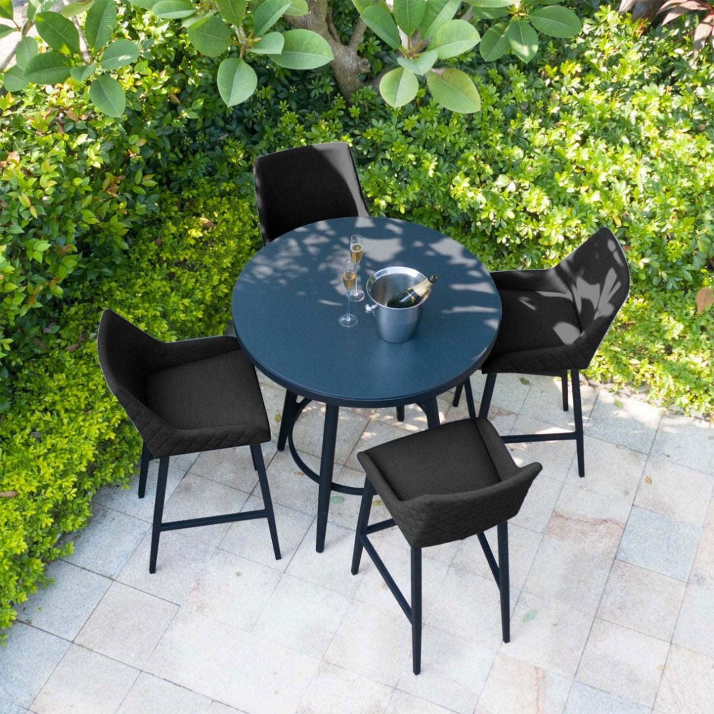 Regal Outdoor 4 Seat Round Bar Set