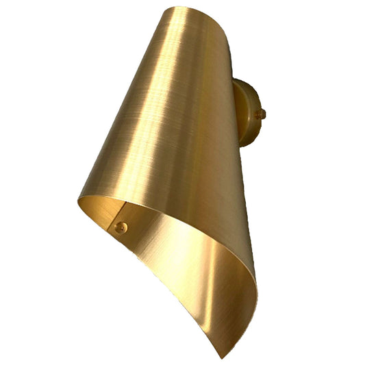 Arc' Wall Light, Brushed Brass