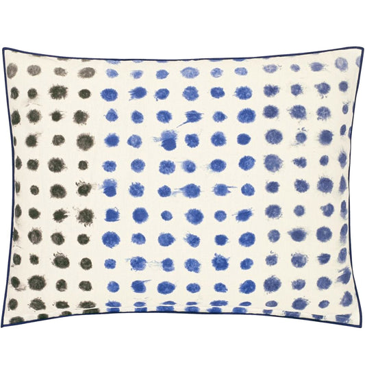 Outdoor Amlapura Rectangular Cushion, Blue & White