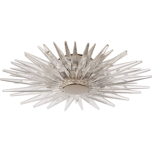 Quincy Small Flush Mount Polished Nickel